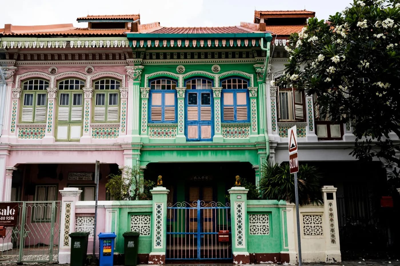 Heritage shophouses in Singapore