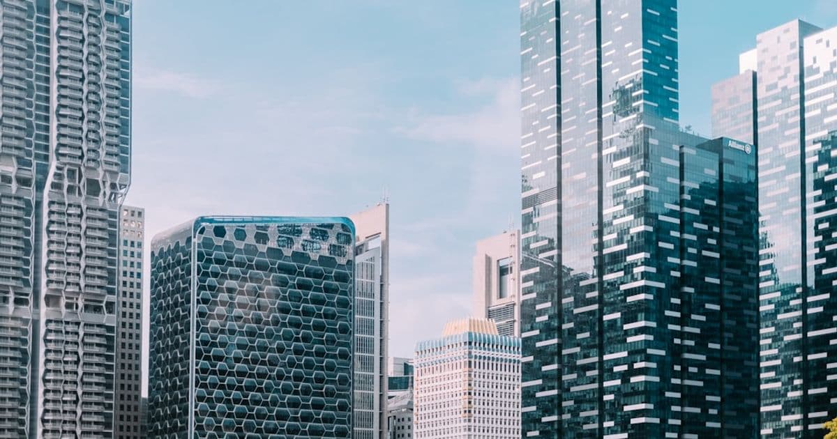 Singapore office building exterior for commercial bridging loan collateral