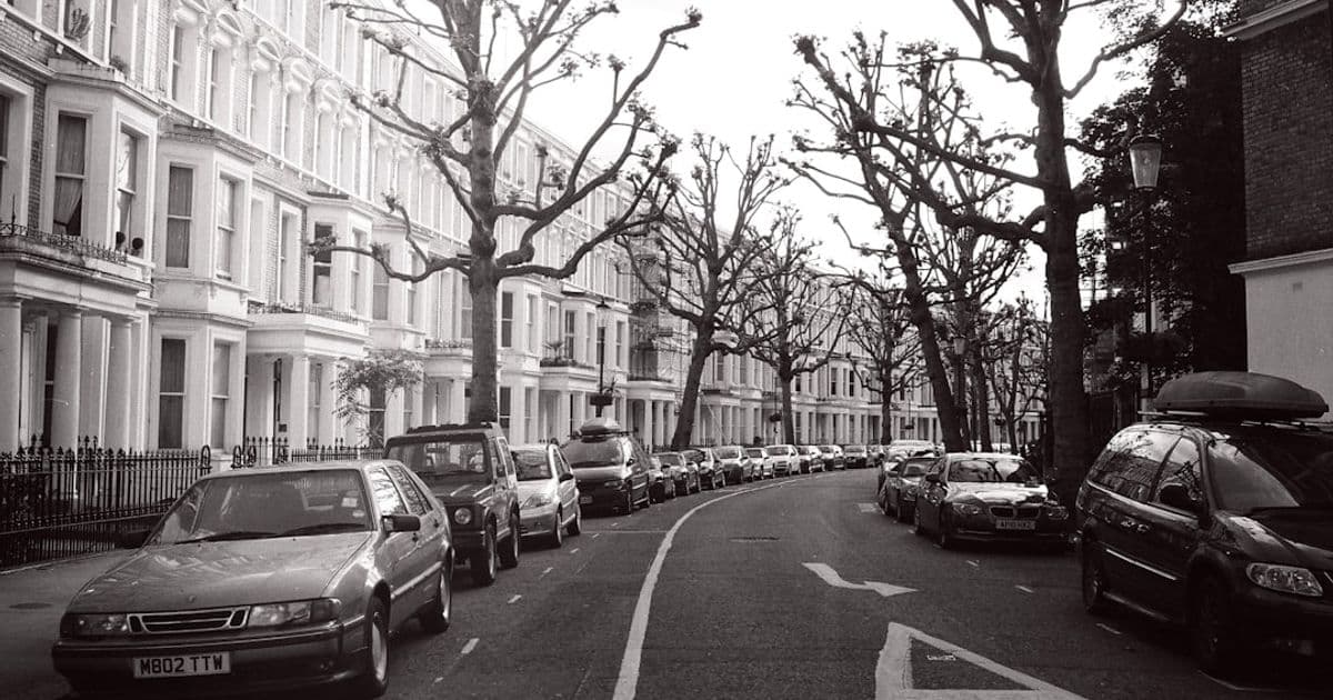 London mews terrace exterior, residential income property used as bridging loan security