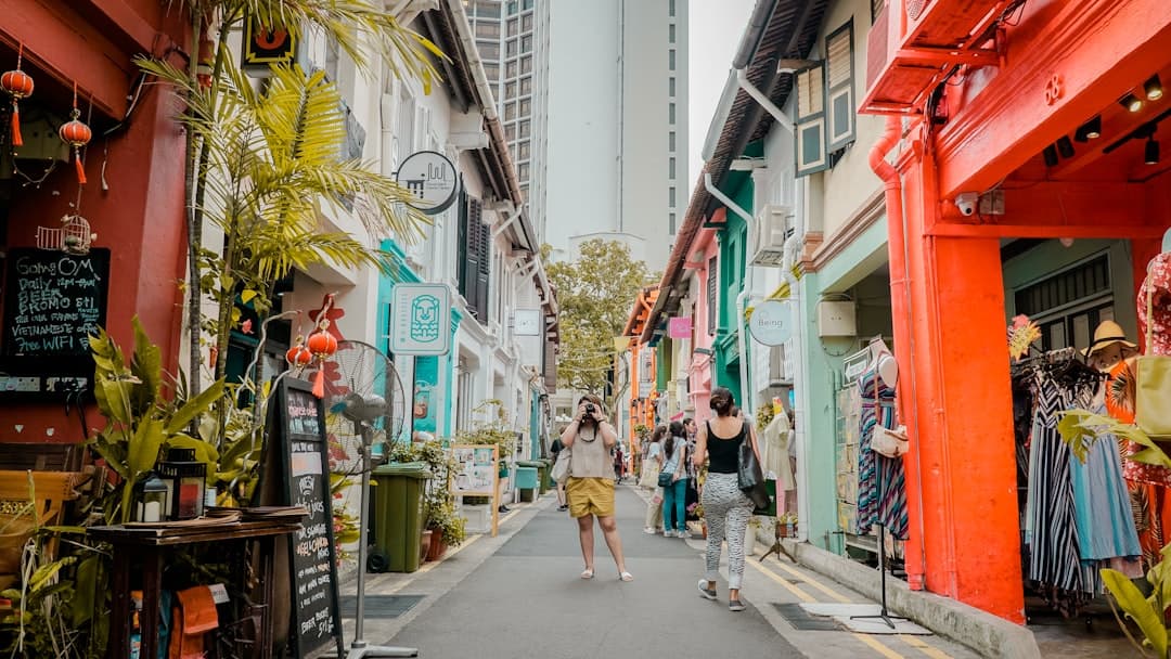 Singapore shophouse street facade, commercial asset class eligible for short-term bridging finance