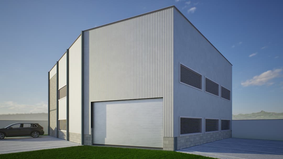 UK industrial warehouse exterior on a long commercial lease